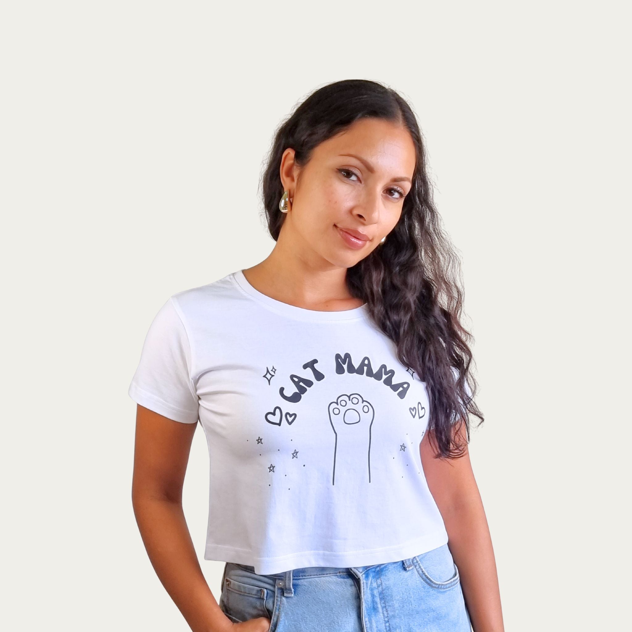 Cat Mama Crop Top