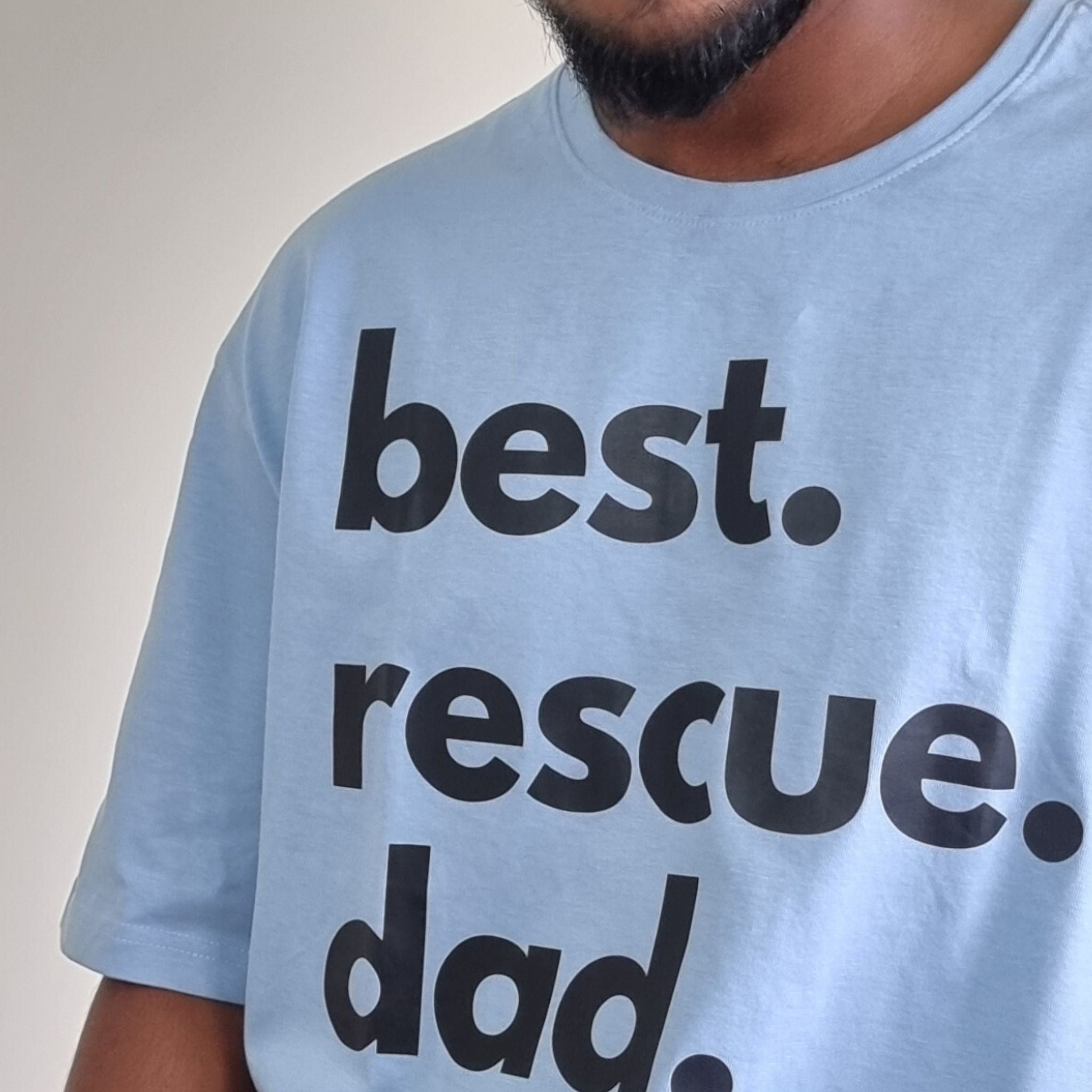 Best Rescue Dad Oversized T-Shirt
