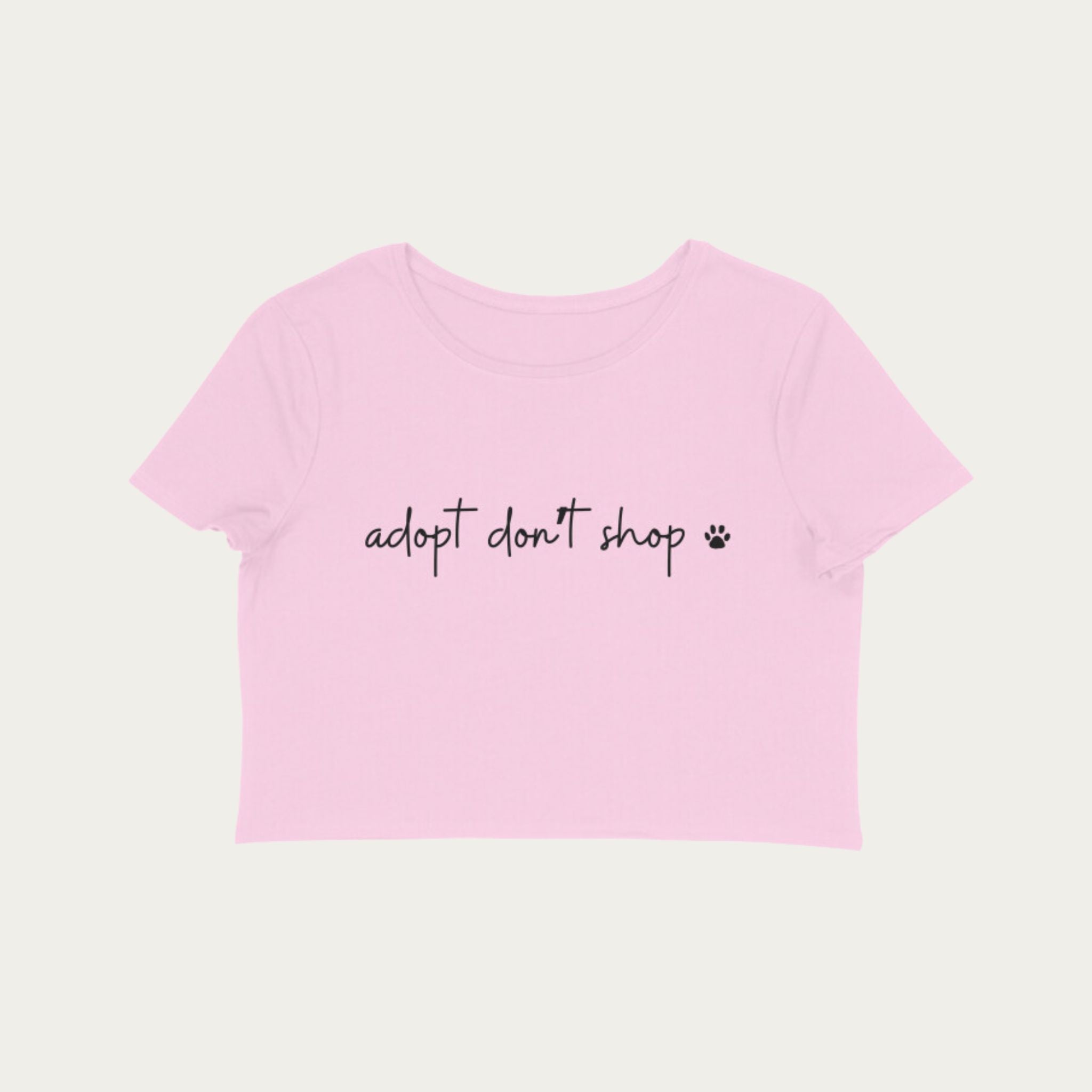 Adopt Don't Shop Crop Top