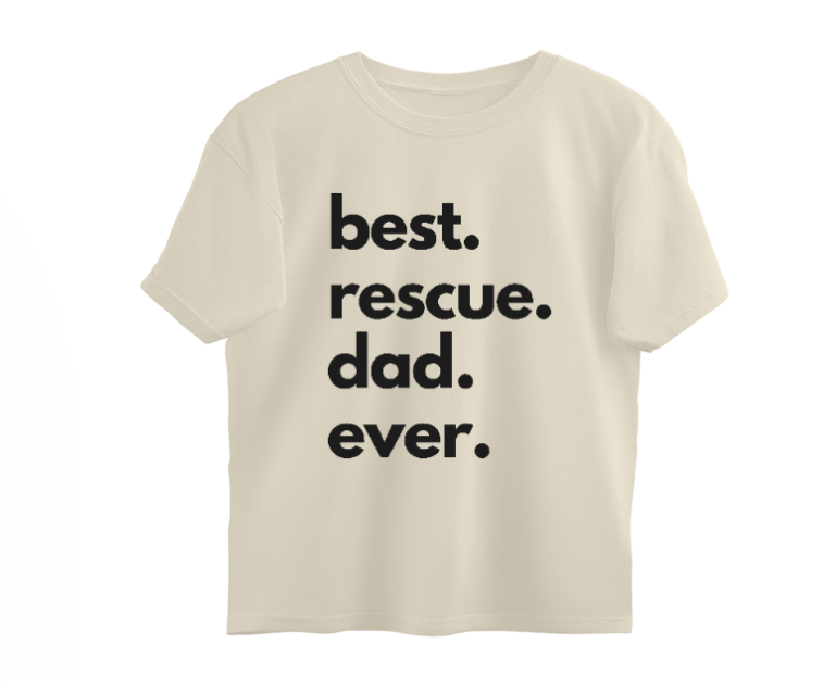 Best Rescue Dad Oversized T-Shirt