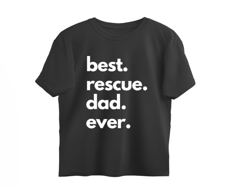 Best Rescue Dad Oversized T-Shirt